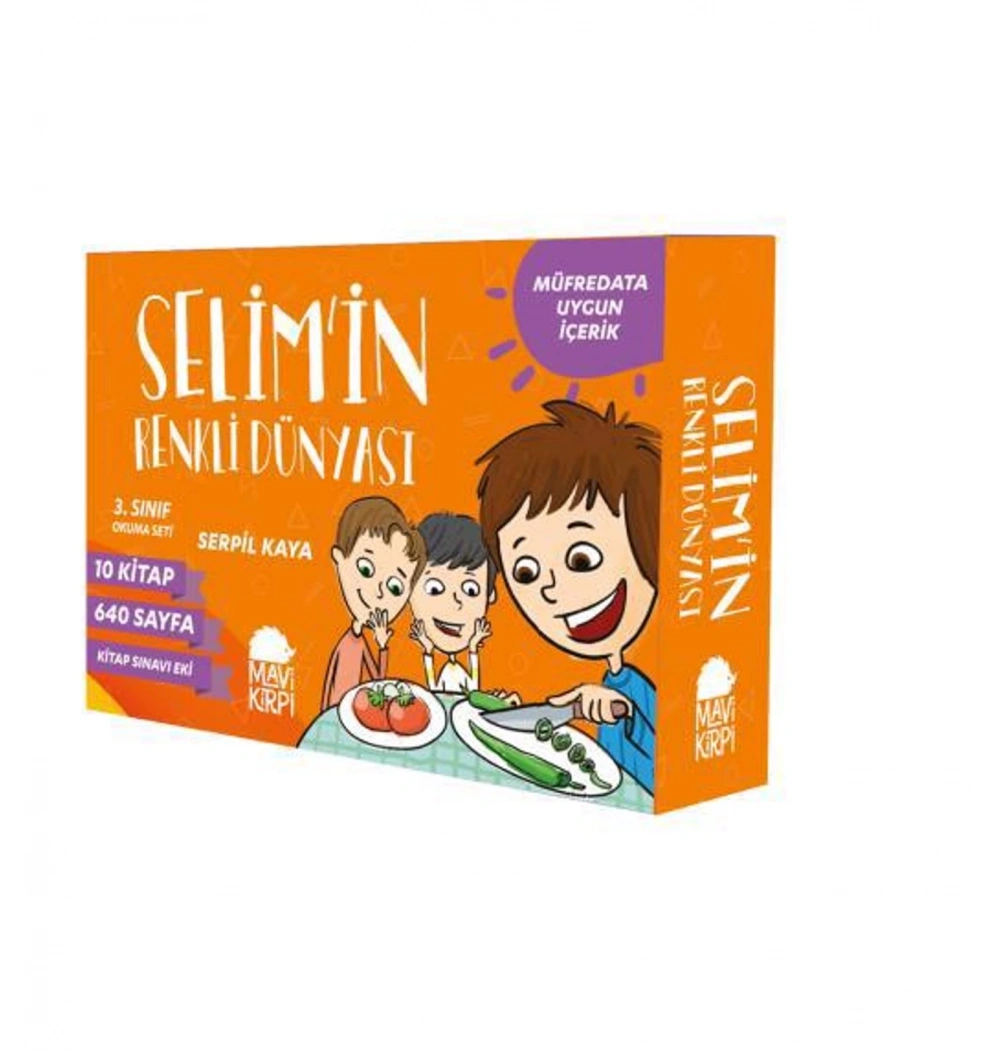 Selimin Renkli Dünyası 3.Sınıflar İçin 10 Kitap Mavi Kirpi