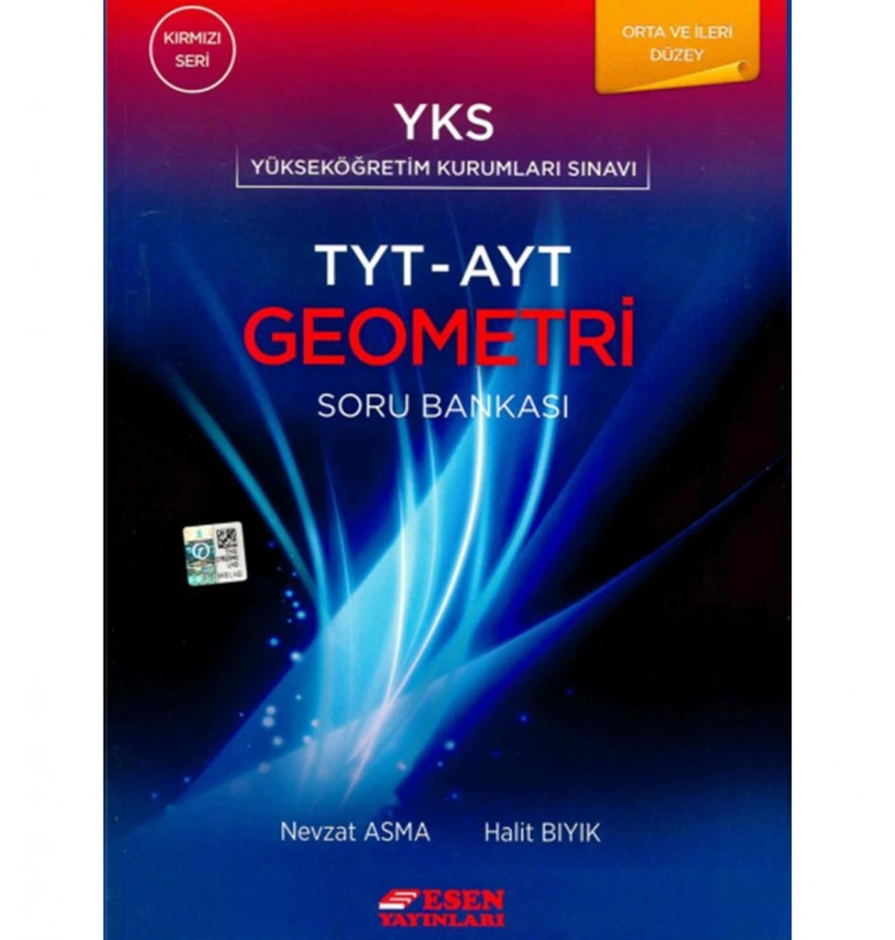 Esen Yks Tyt Ayt Orta İleri Düzey Geometri Kırmızı Seri Soru Bankası