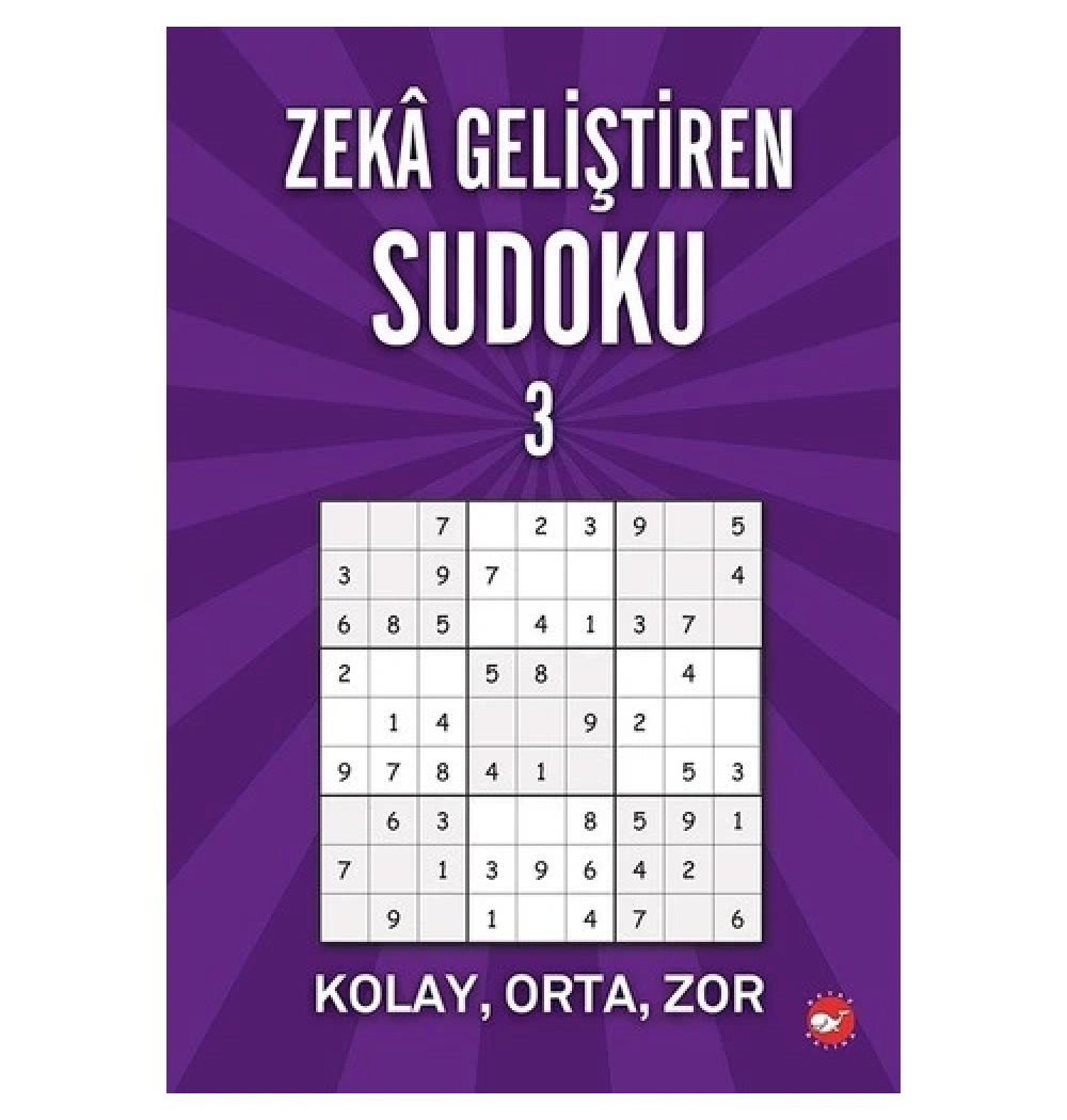 Zeka Geliştiren Sudoku 3 Kolay Orta Zor Beyaz Balina