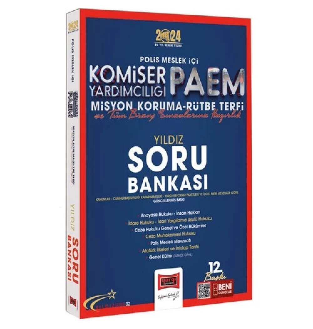Yargı 2024 Komiser Yardımcılığı Yıldız Soru Bankası