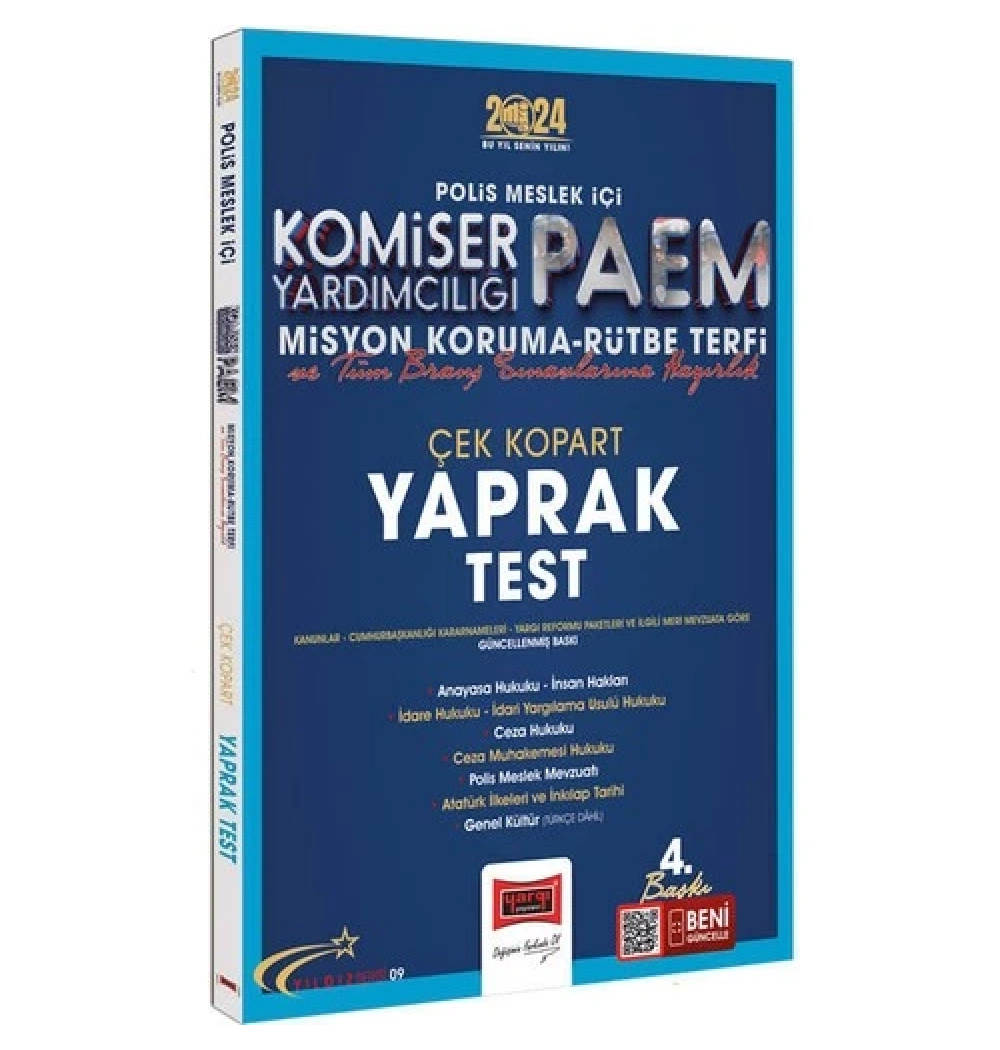 Yargı 2024 Komiser Yardımcılığı Paem Yaprak Test