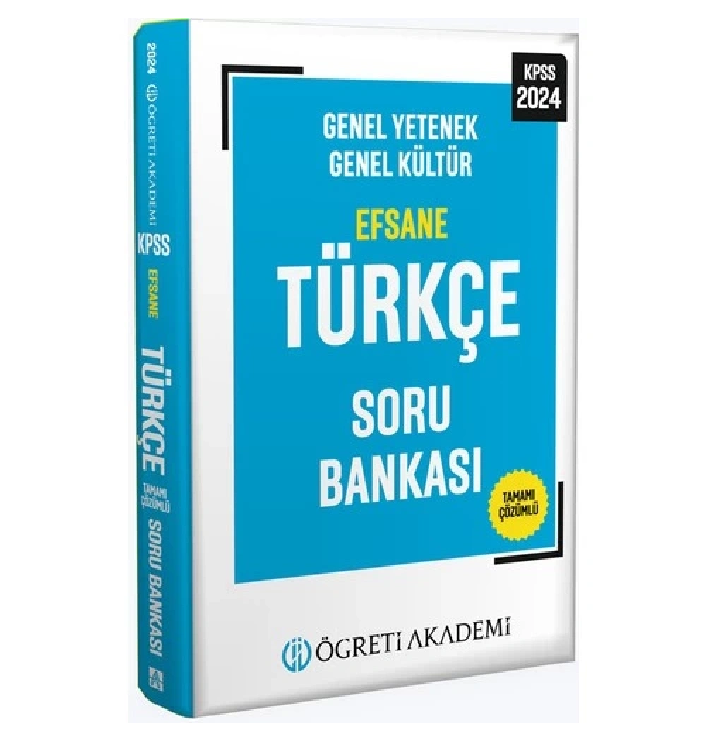 Kpss 2024 Gy Gk Efsane Türkçe Soru Bankası  Öğreti Akademi