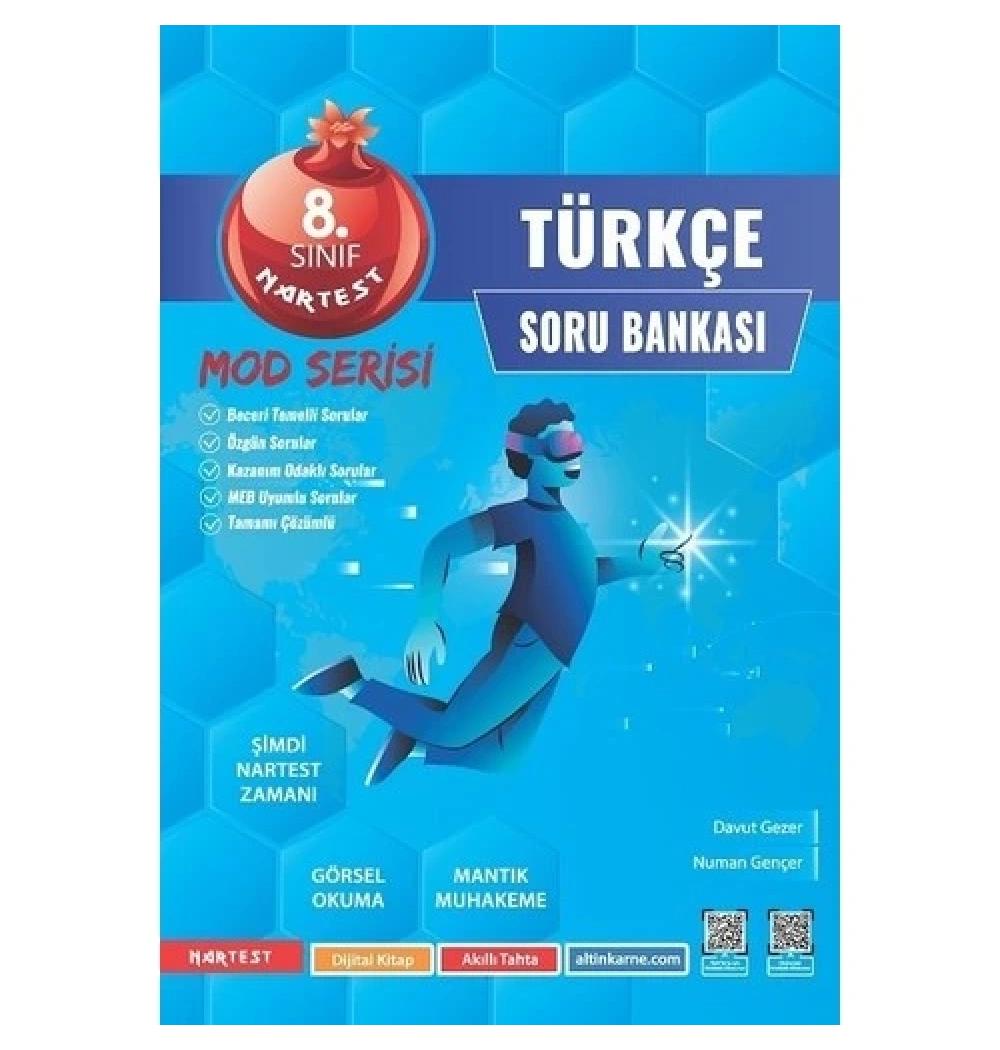 Nartest 8.Sınıf Türkçe Soru Bankası Mod Serisi
