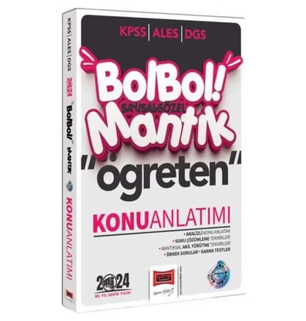 Yargı 2024 Kpss Ales Dgs Bol Bol Mantık Öğreten Konu Anlatım