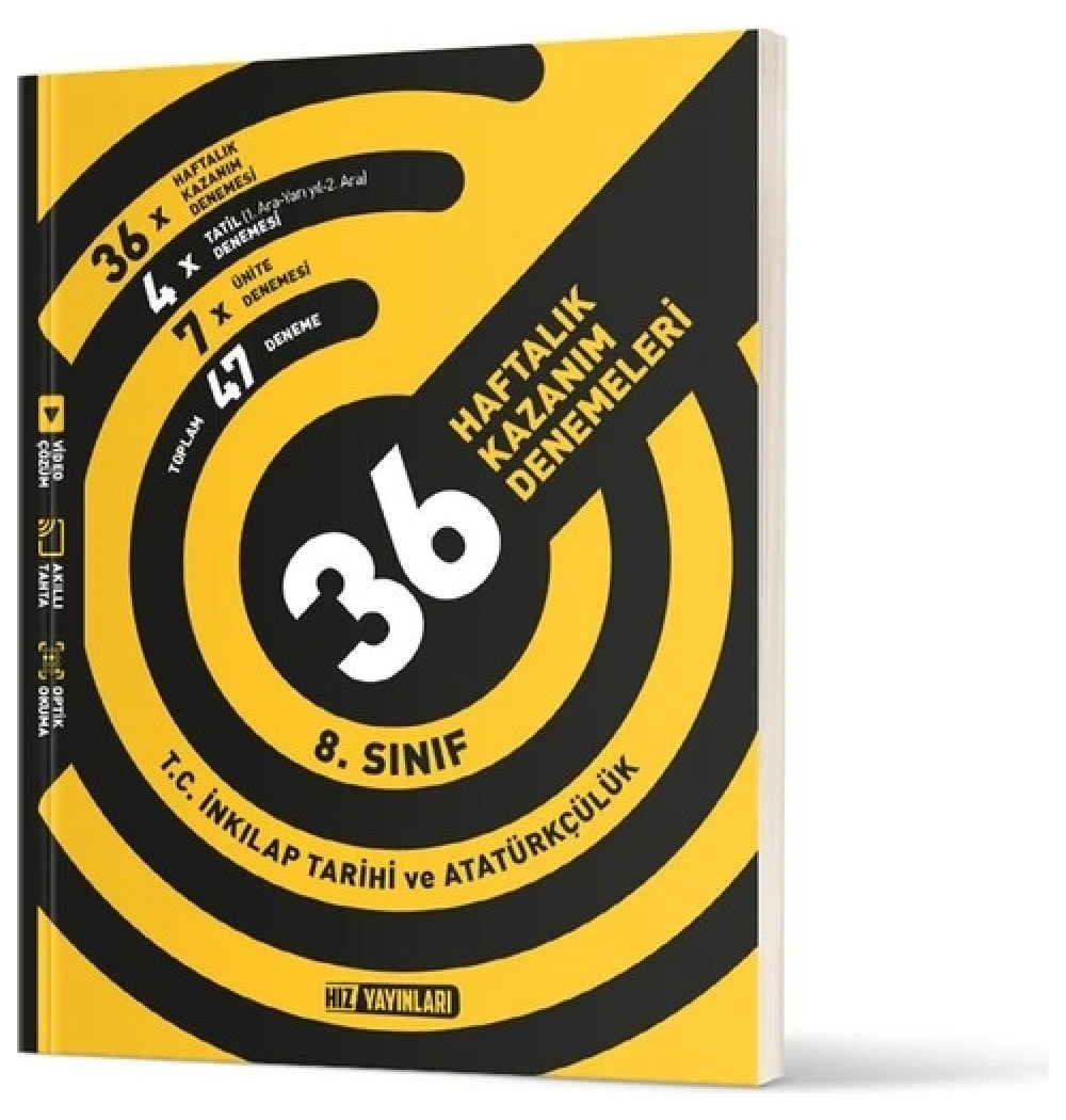 Hız 8.Sınıf İnkilap Tarihi 36 Haftalık Kazanım Denemeleri