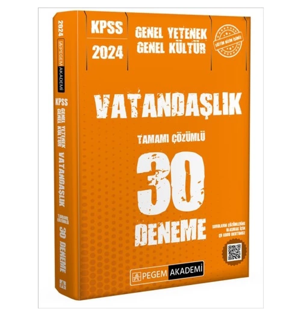 Pegem 2024 Kpss Gy Gk Vatandaşlik 30 Çözümlü Deneme