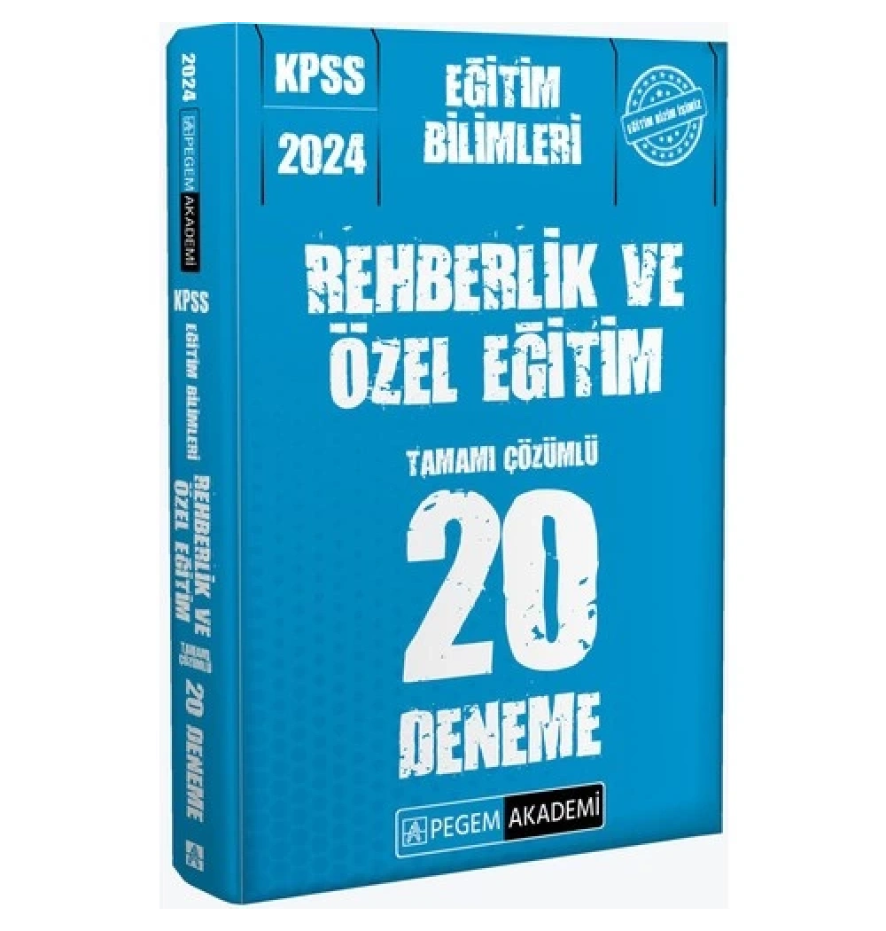 Pegem 2024 Kpss Eğitim Bilimleri Rehberlik Özel Eğitim 20 Deneme