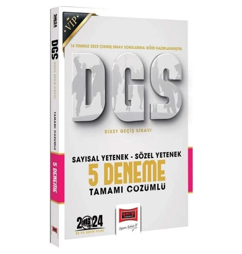 Yargı 2024  Dgs Sayısal Sözel 4 Çözümlü Deneme