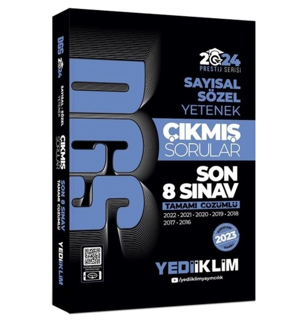 Dgs 2024 Sayısal Sözel 2016-2022 Çıkmış Çözümlü Sorular  Yediiklim