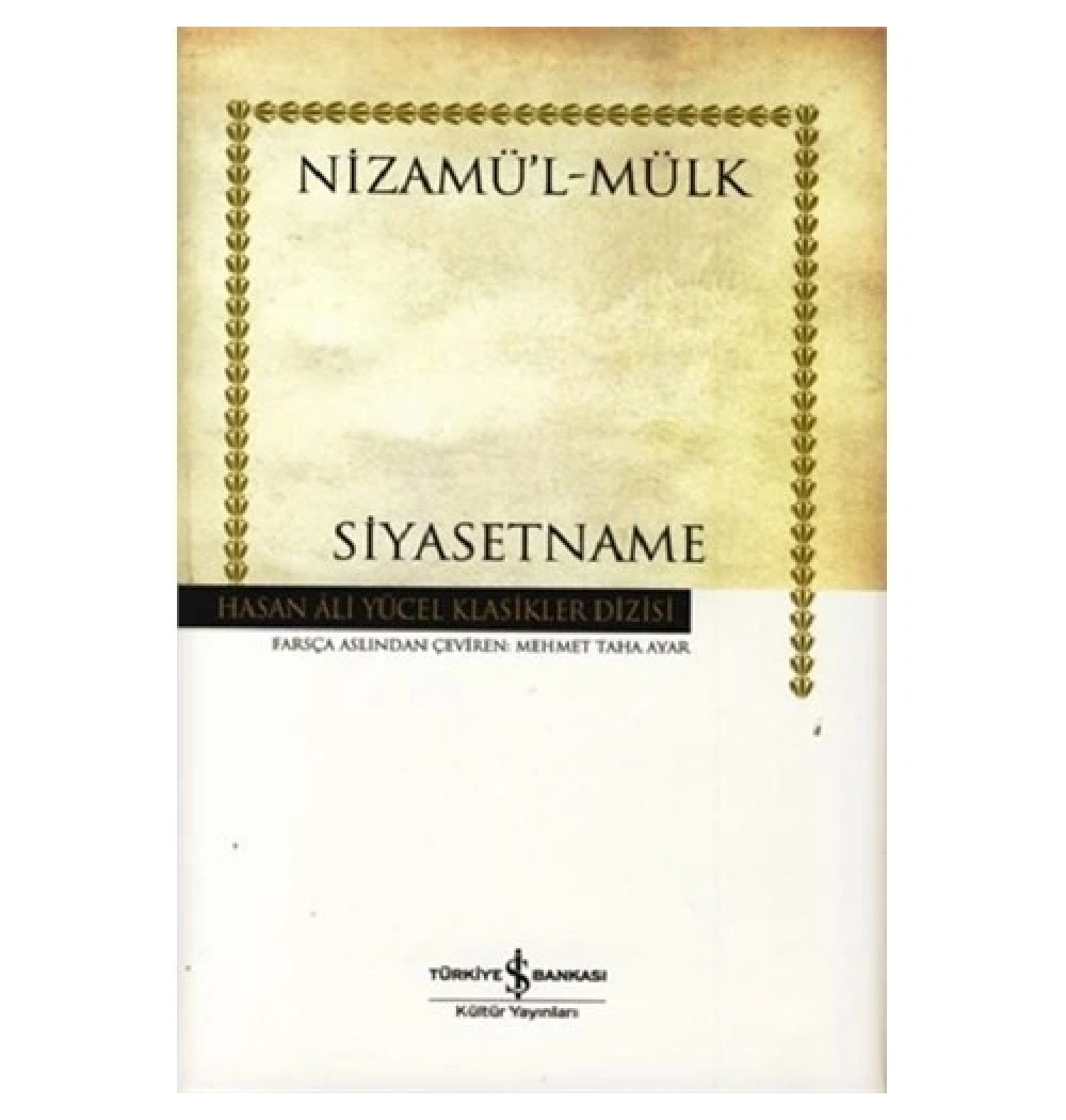 Siyasetname Nizamülmülk İş Bankası