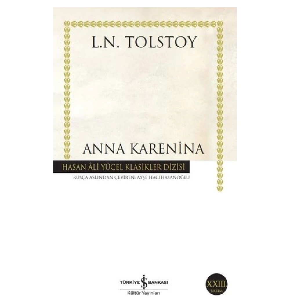Anna Karenina Kalın Tolstoy İş Bankası