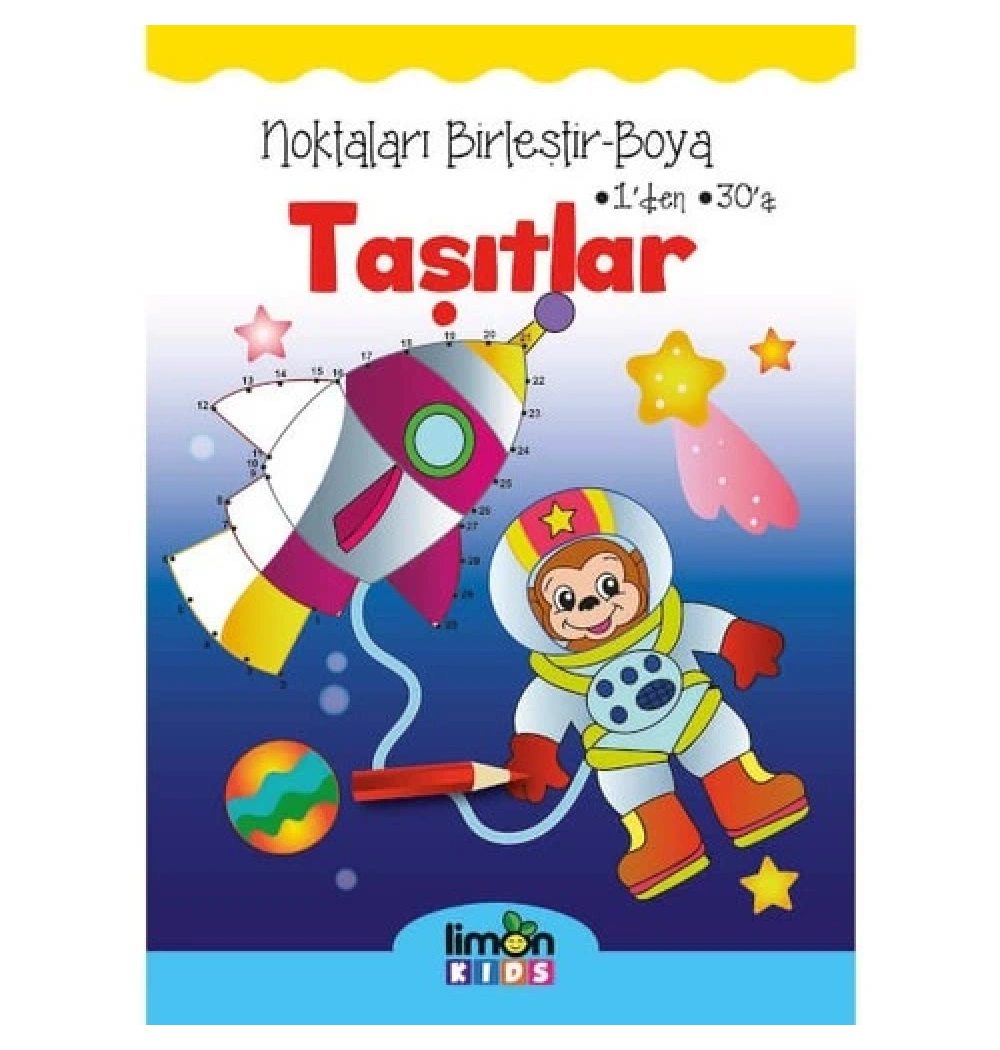 Noktaları Birleştir Boya Taşıtlar Limon Kids