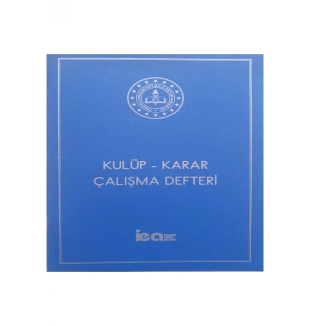 Kulüp Karar Çalışma Defteri Pp Kapak İea