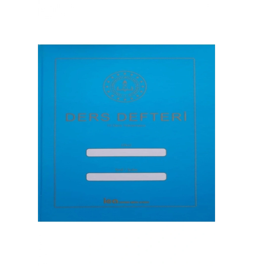 10 Ders Yoklamasız Kuşe Sert Kapak Ders Defteri Lacivert İea