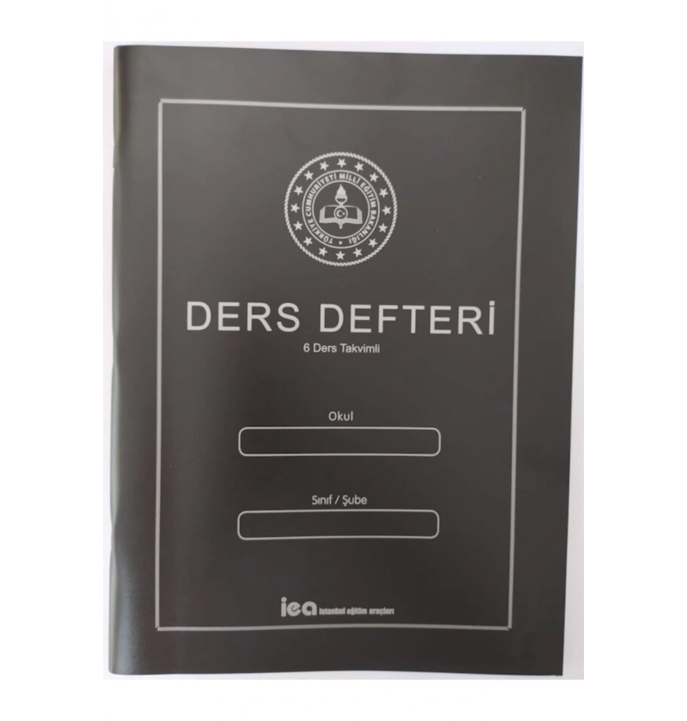 6 Ders Takvimli Pp Kapak Ders Defteri Lacivert İea