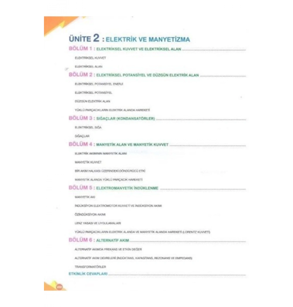 Palme 11.Sınıf Fizik Konu Anlatimli Fen Liseleri