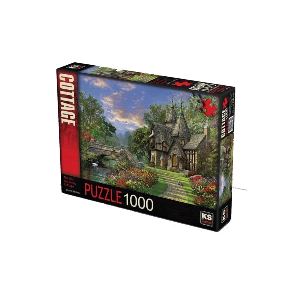 Ks Games Puzzle 1000 The Old Waterway Cottage Domınıc Davısıon