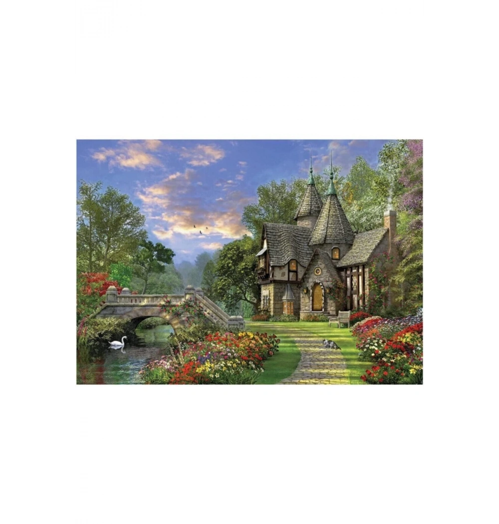 Ks Games Puzzle 1000 The Old Waterway Cottage Domınıc Davısıon