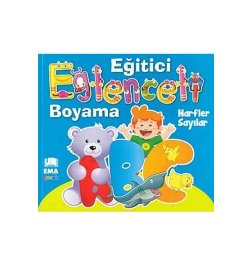 Eğitici Eğlenceli Boyama Harfler Sayılar   Ema