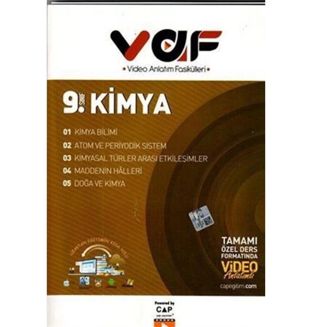 *Kampanya* Çap 9.Sınıf Kimya Video Anlatım Fasikülleri