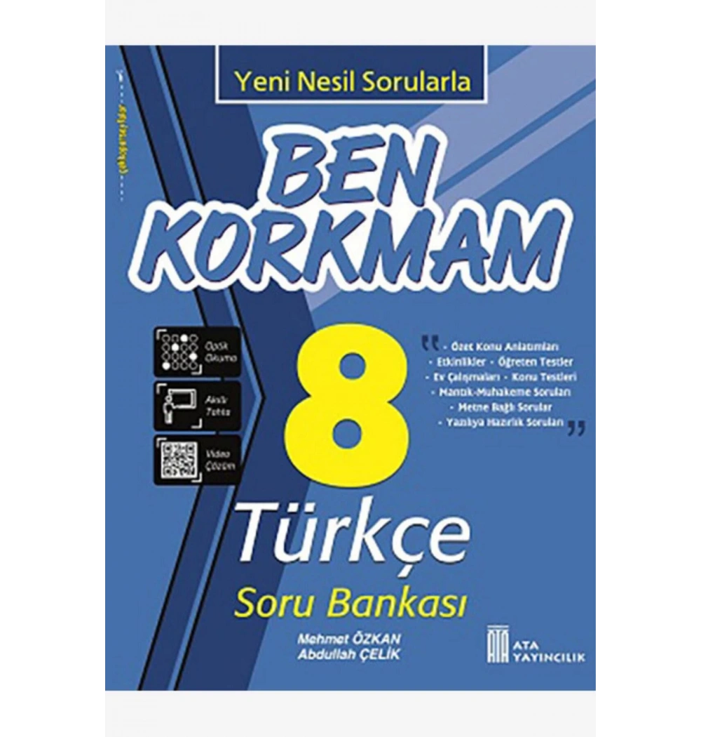 Ata Ben Korkmam 8.Sınıf Türkçe Soru Bankası