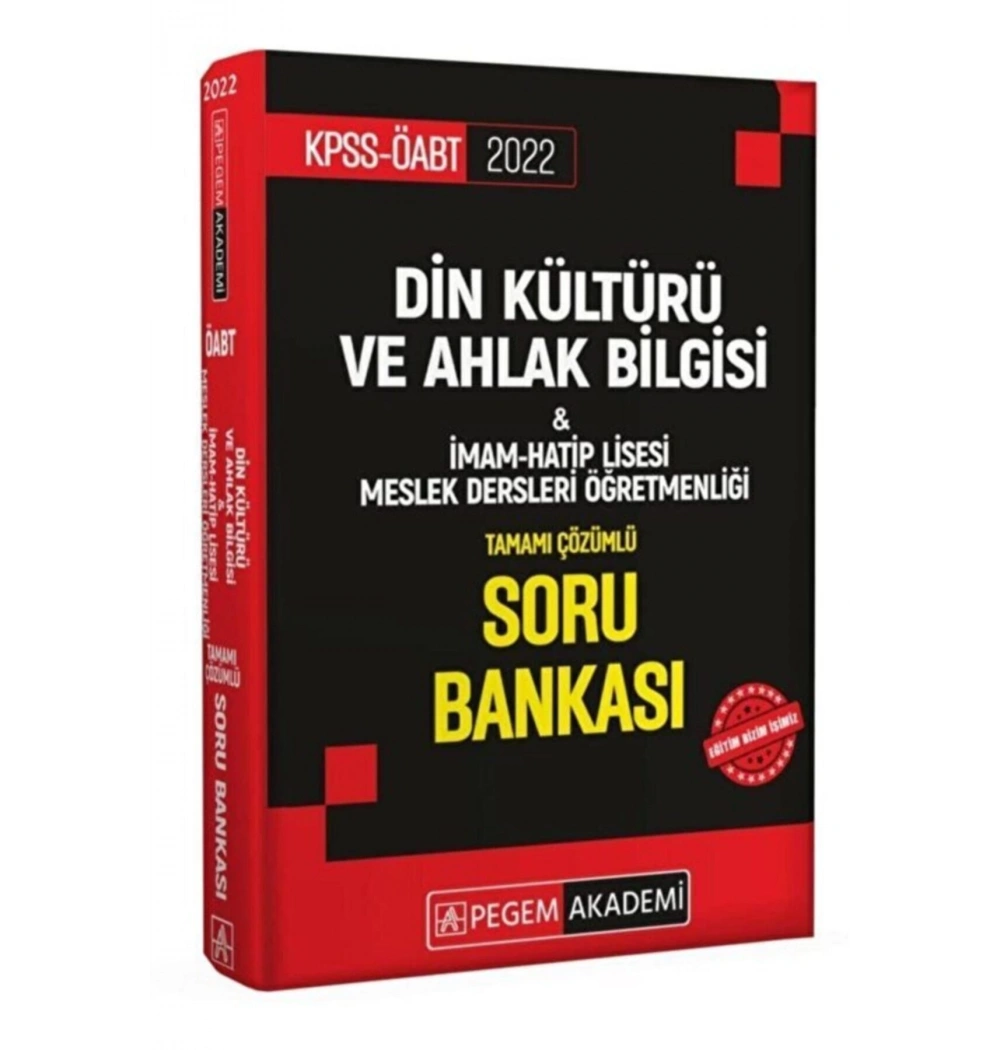 Pegem Öabt 2021 Din Kültürü Ahlak Bilgisi Çözümlü Soru Bankası