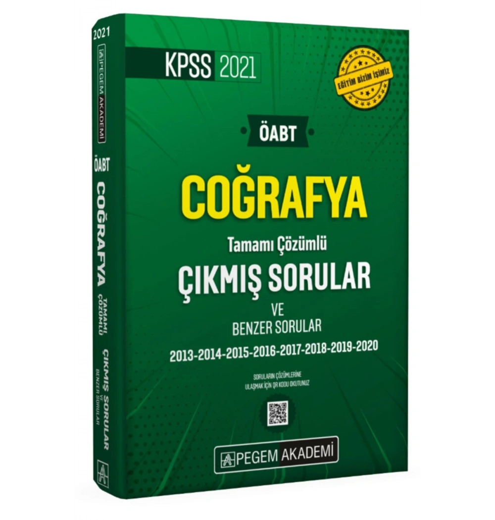 Pegem 2021 Öabt Coğrafya 2013-2020 Çıkmış Sorular Cep Boy