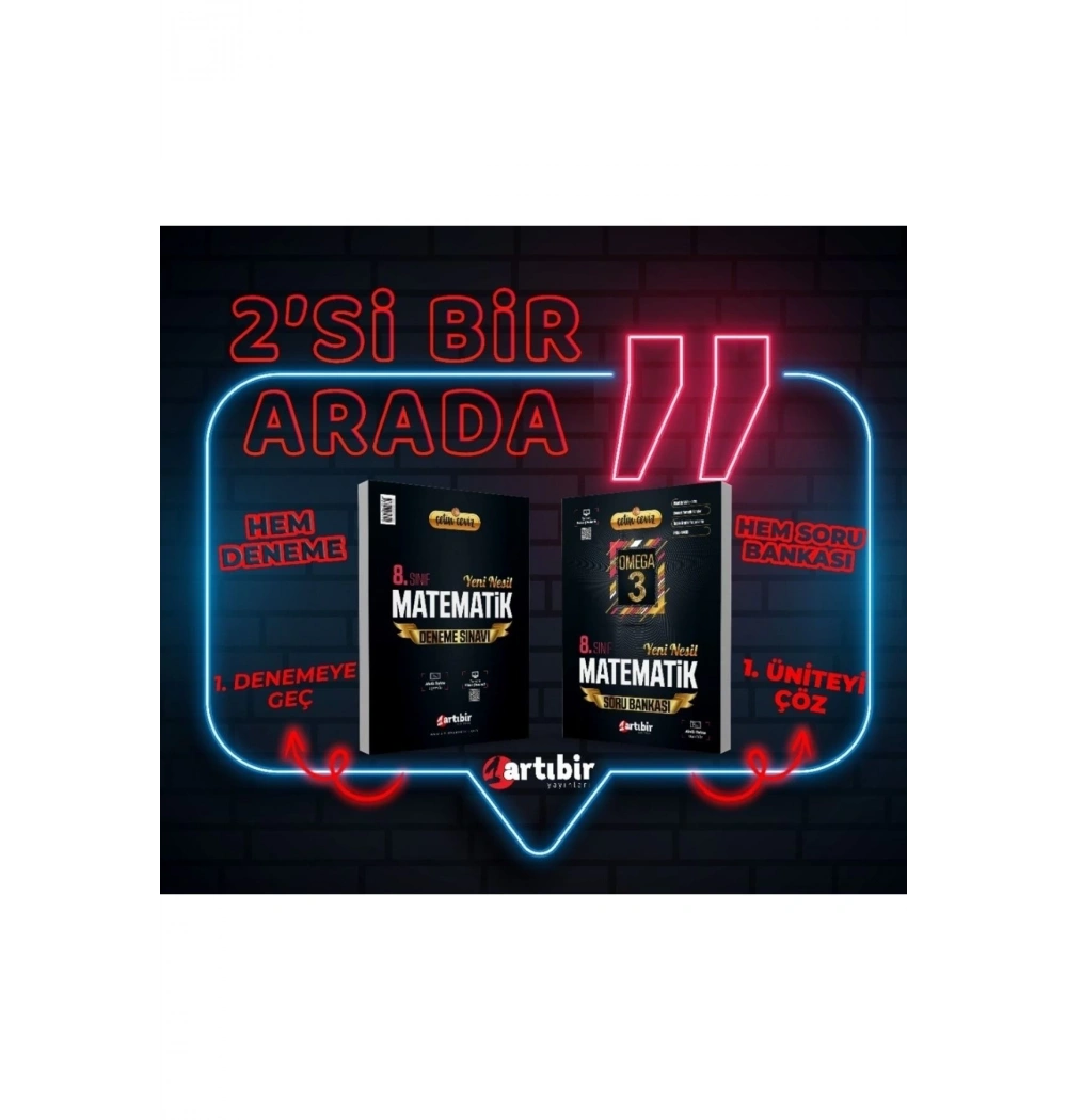Artıbir 8.Sınıf Matematik Omega Soru Bankası+Deneme