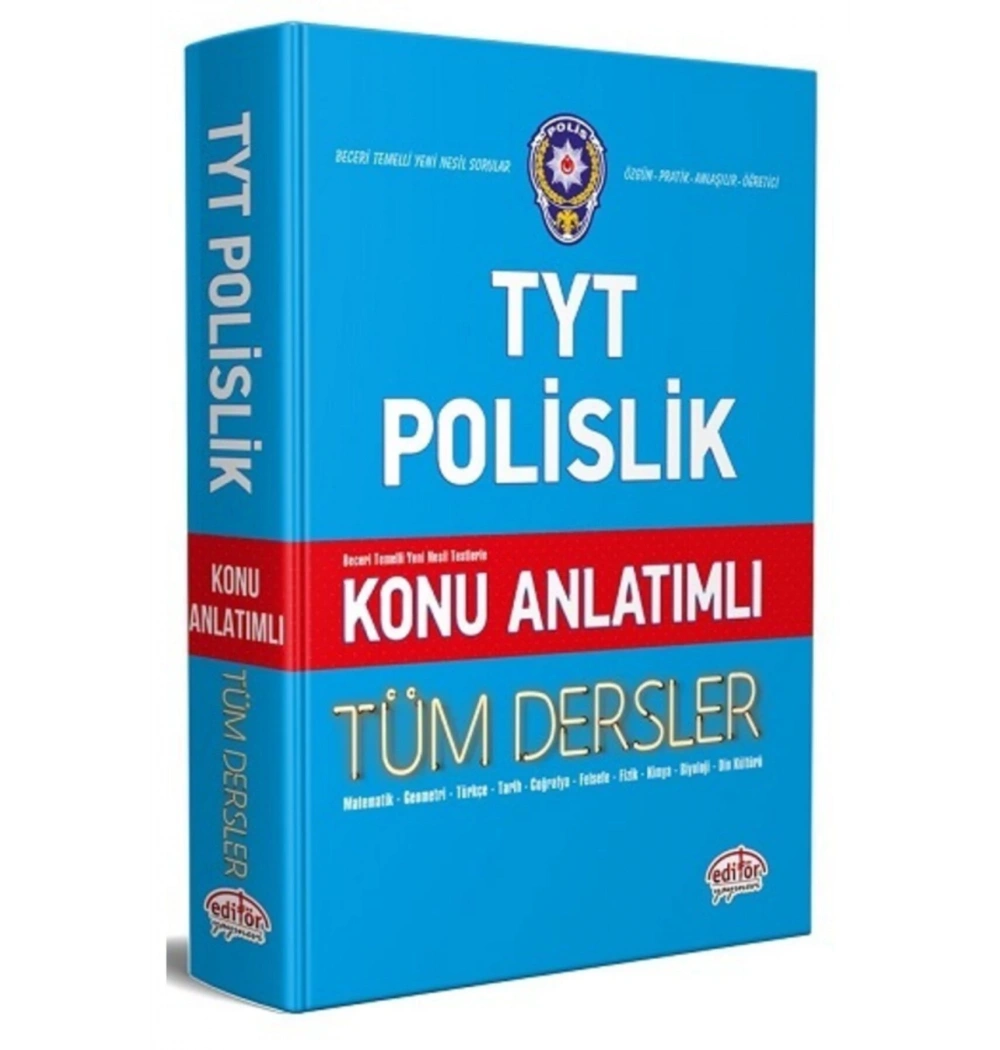 Tyt Polislik Tüm Dersler Konu Anlatımlı Editör