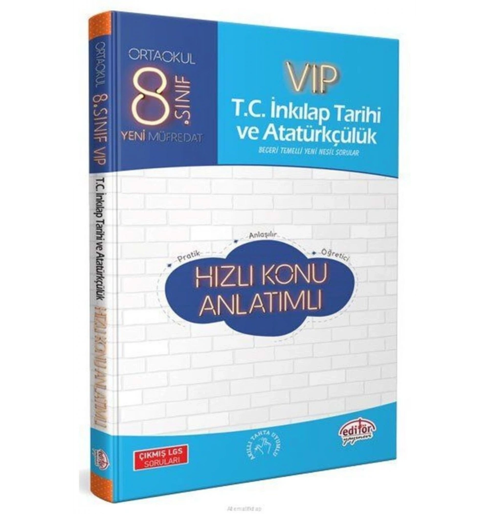 Editör 8.Sınıf İnkilap Tarihi Hızlı Konu Anlatımlı