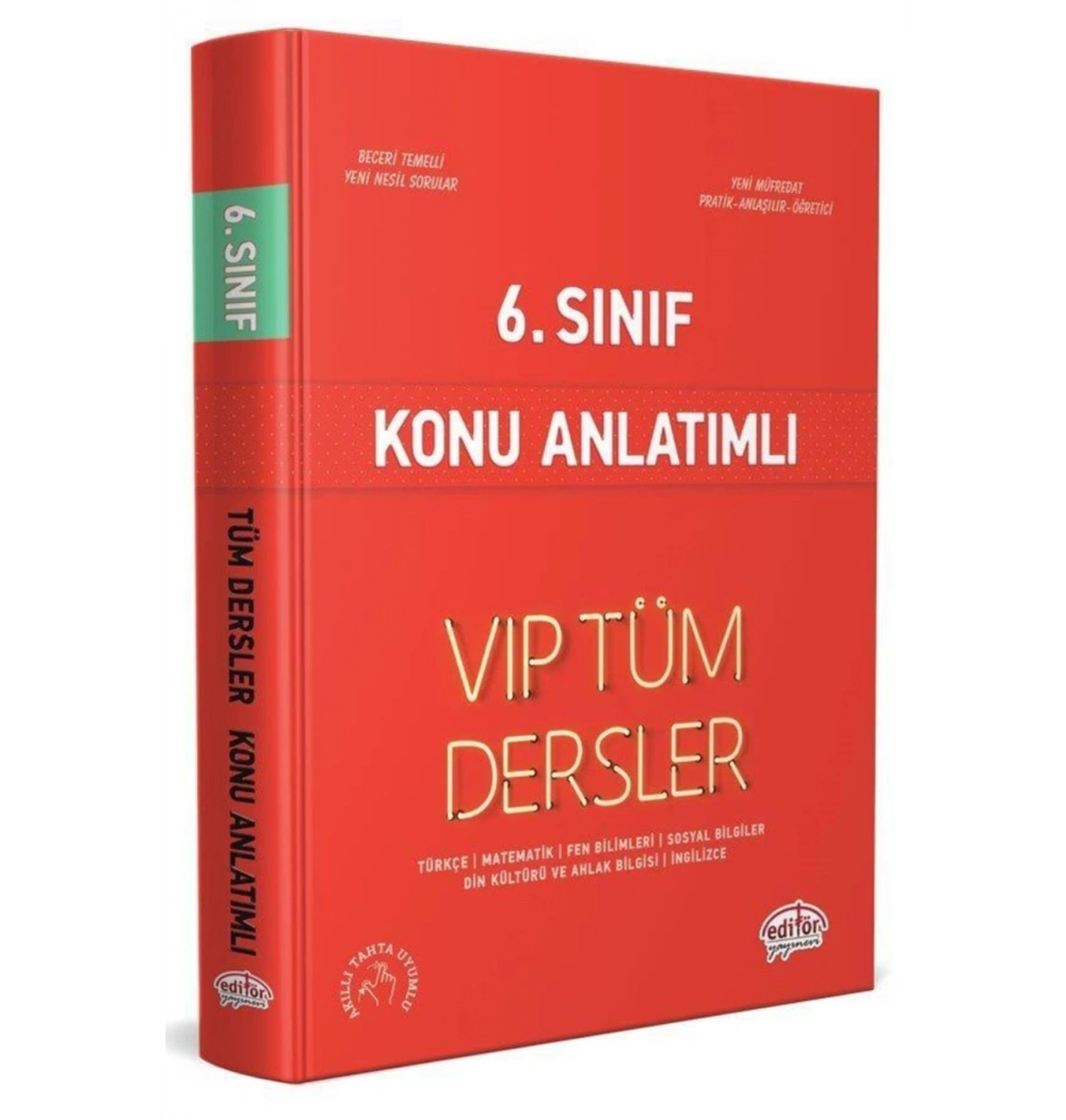6.Sınıf Vip Tüm Dersler Konu Anlatım   Editör