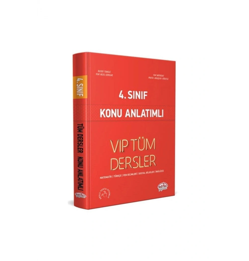 Editör 4.Sınıf Vip Tüm Dersler Konu Anlatımlı