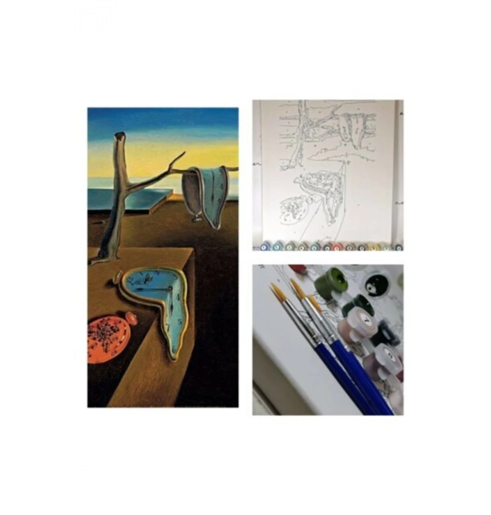 Sayılarla Boyama Seti 30X40 Cm Tuval Belleğin Azmi