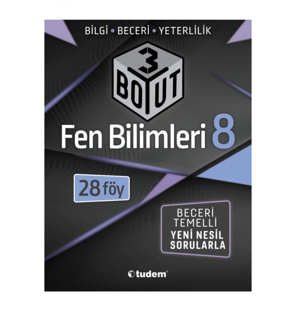 Tudem 8.Sınıf Fen Bilimleri 3 Boyut Beceri Temelli Yeni Nesil Sorular