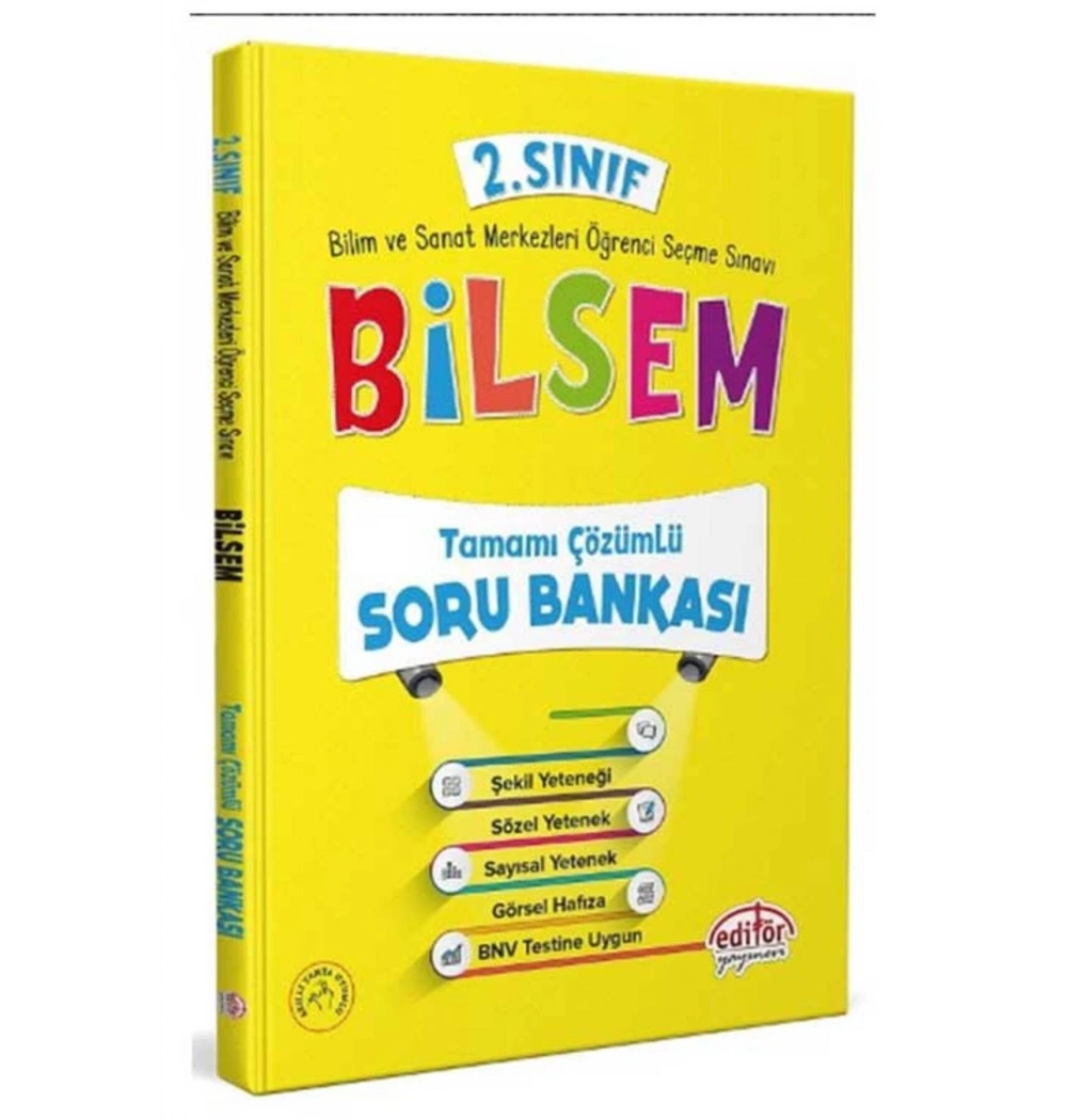 Editör 2.Sınıf Bilsem Çözümlü Soru Bankası