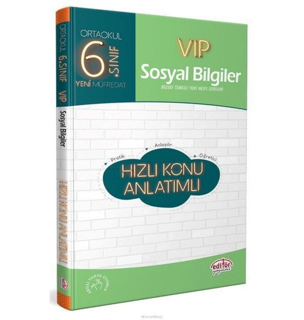 Editör 6.Sınıf Vip Sosyal Bilgiler Konu Anlatımlı