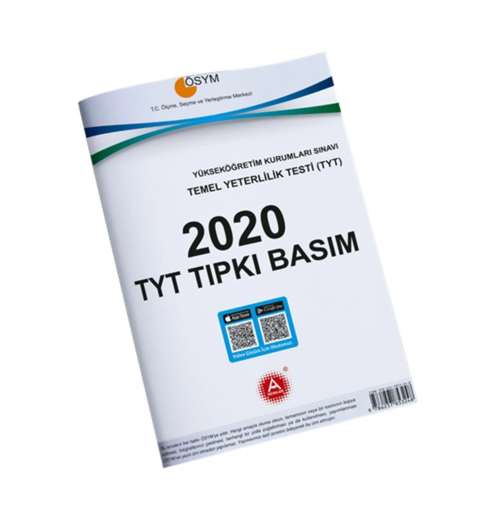 2020 Tyt Tıpkı Basim A Yayınları