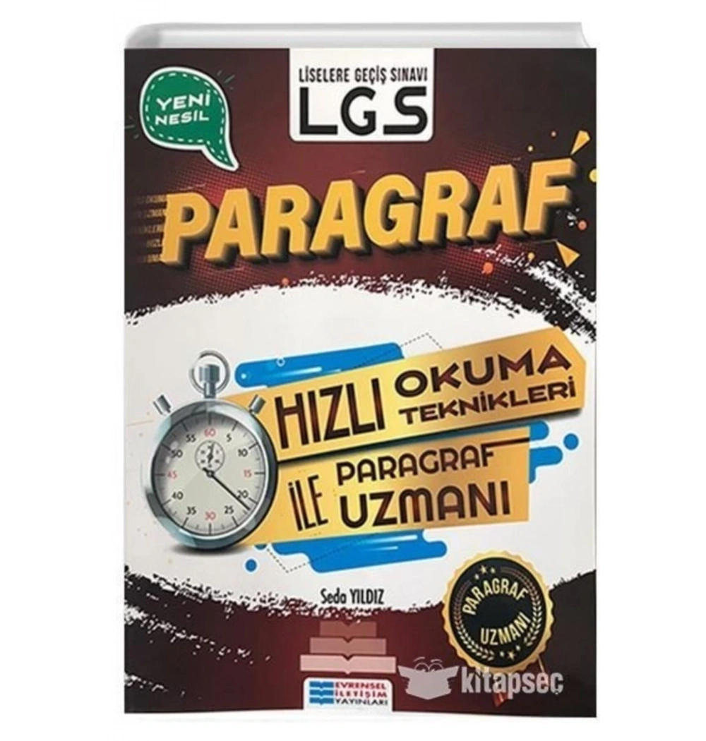 Lgs Hızlı Okuma Teknikleri İle Parafraf Uzmanı Evrensel
