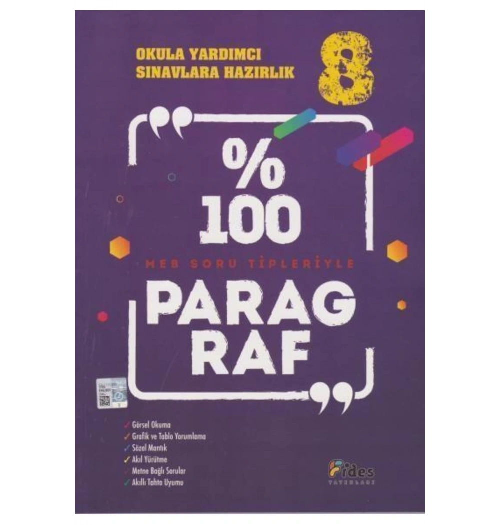 Fides 8.Sınıf %100 Meb Soru Tipleriyle Paragraf