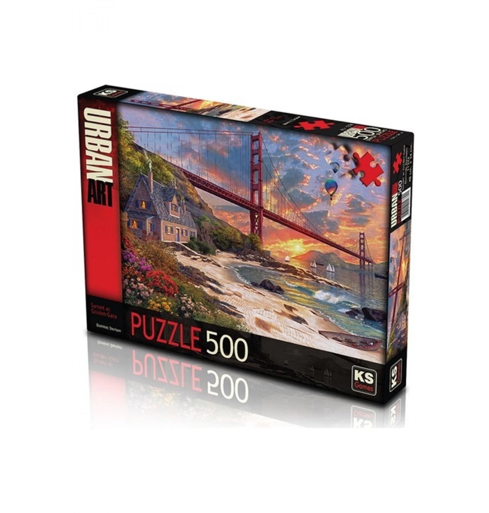 Ks Games Puzzle 500 Parça Sunset At Golden Gate