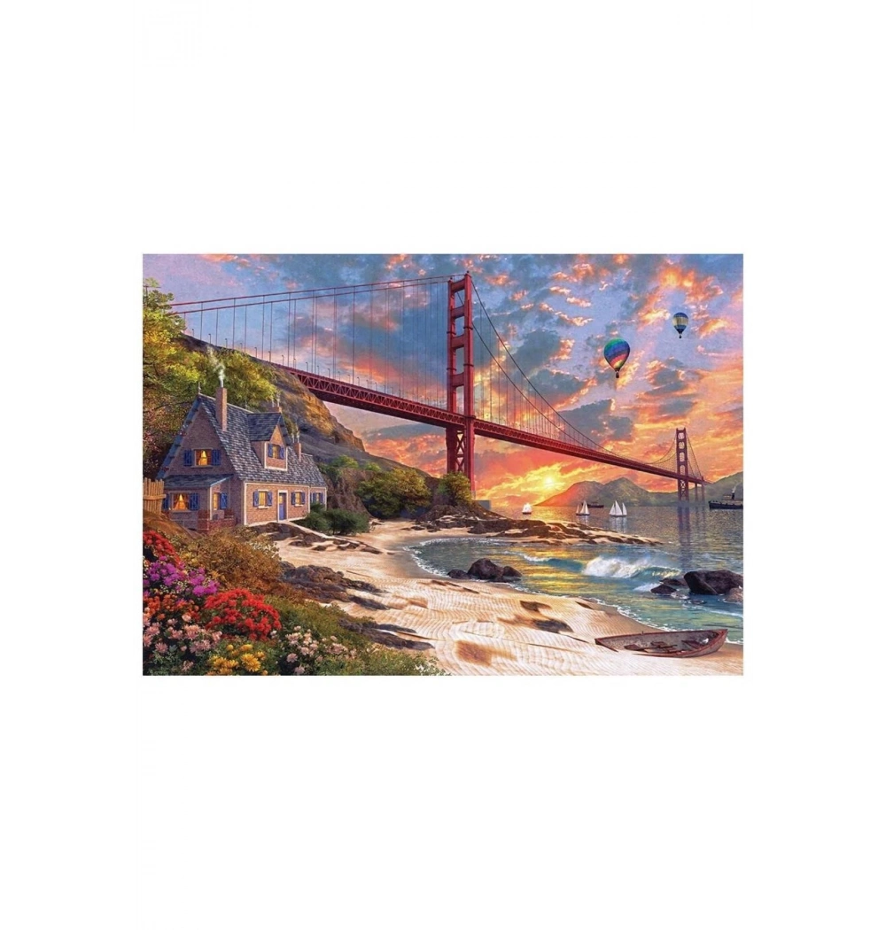 Ks Games Puzzle 500 Parça Sunset At Golden Gate