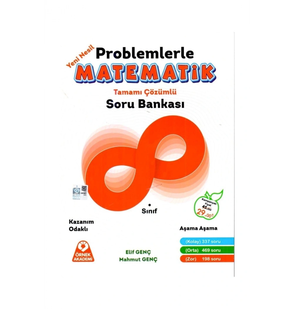 8.Sınıf Matematik Çözümlü Soru Bankası  Örnekakademi