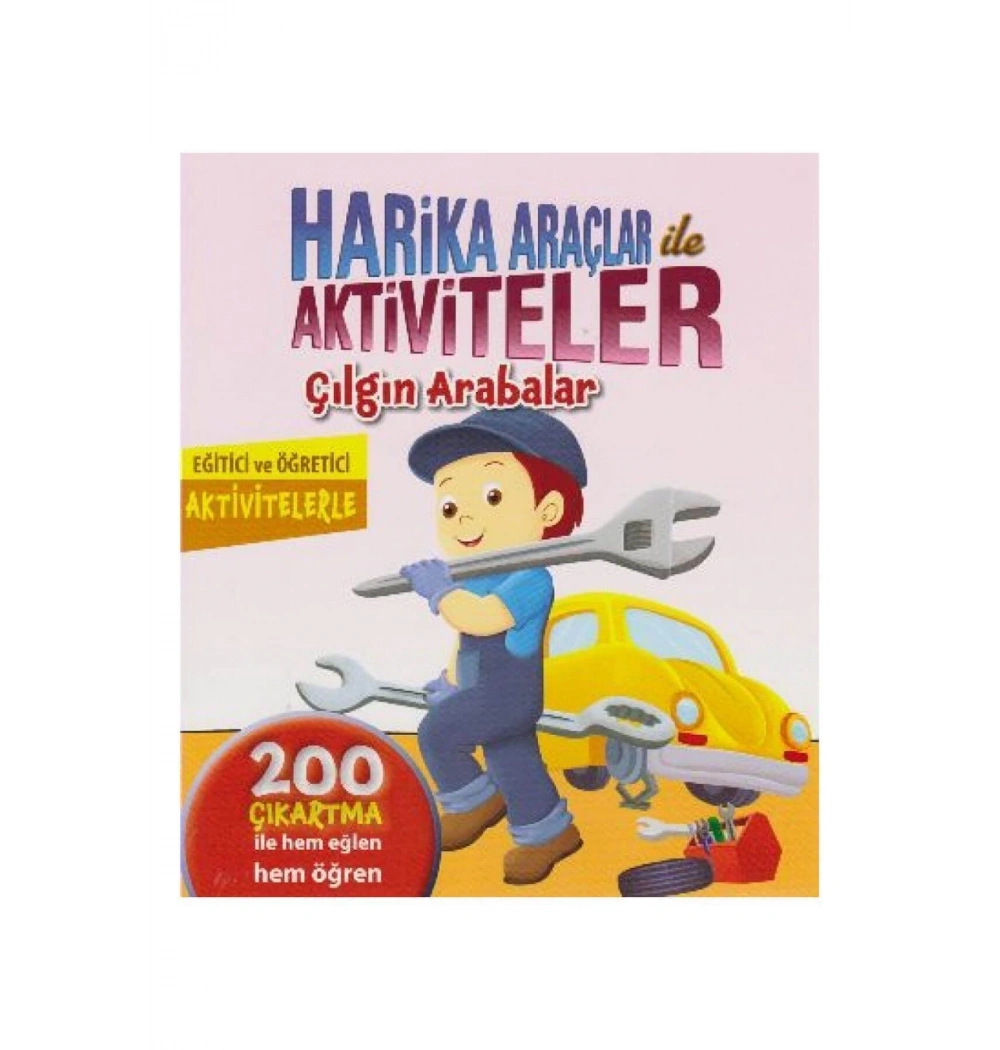 Harika Araçlar İle Aktiviteler Çılgın Arabalar 200 Çıkartma Revzen