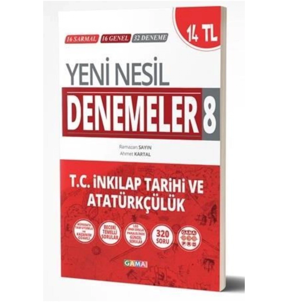 8.Sınıf İnkılap Tarihi Yeni Nesil 32 Deneme Gama