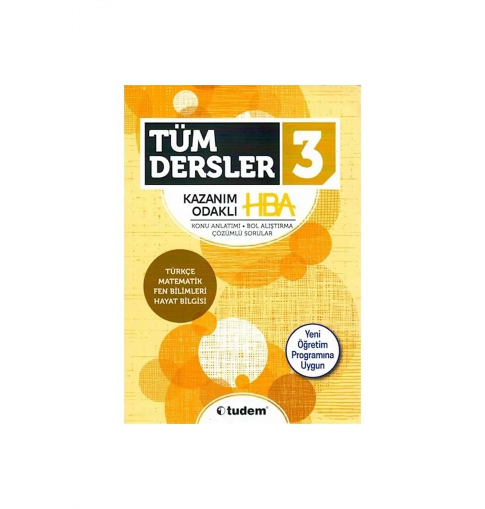 Tudem 3.Sınıf Tüm Dersler Hba Konu Anlatım Soru Bankası