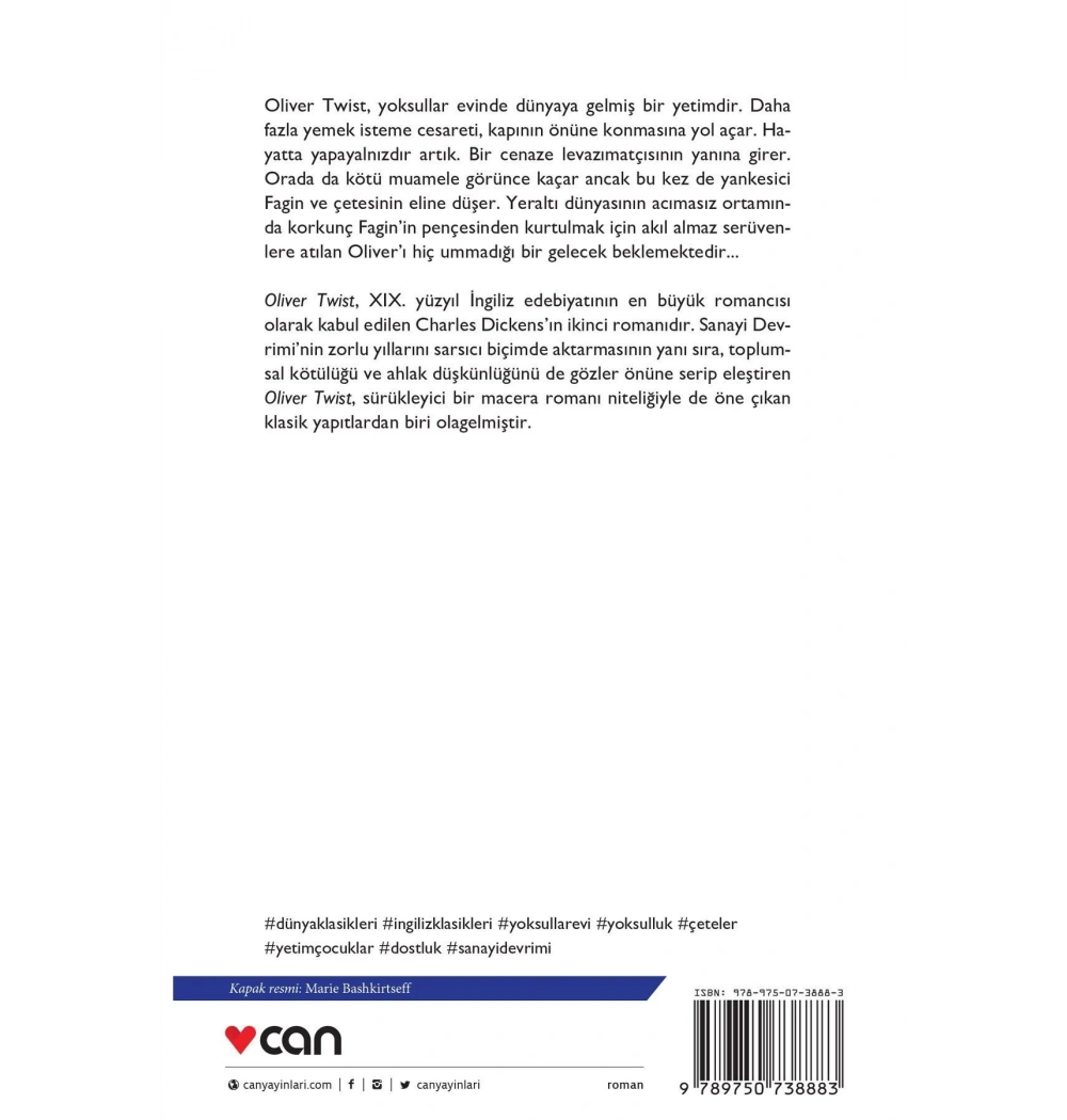 Olıver Twıst Charles Dıckens Can Yayınları