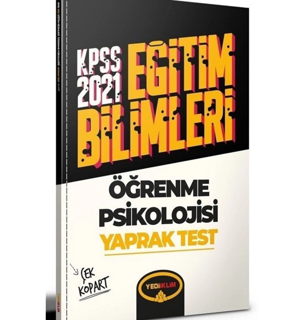 2021 Kpss Eğitim Bilimleri Popüler Öğrenme Psikolojisi Yaprak Test Yediiklim