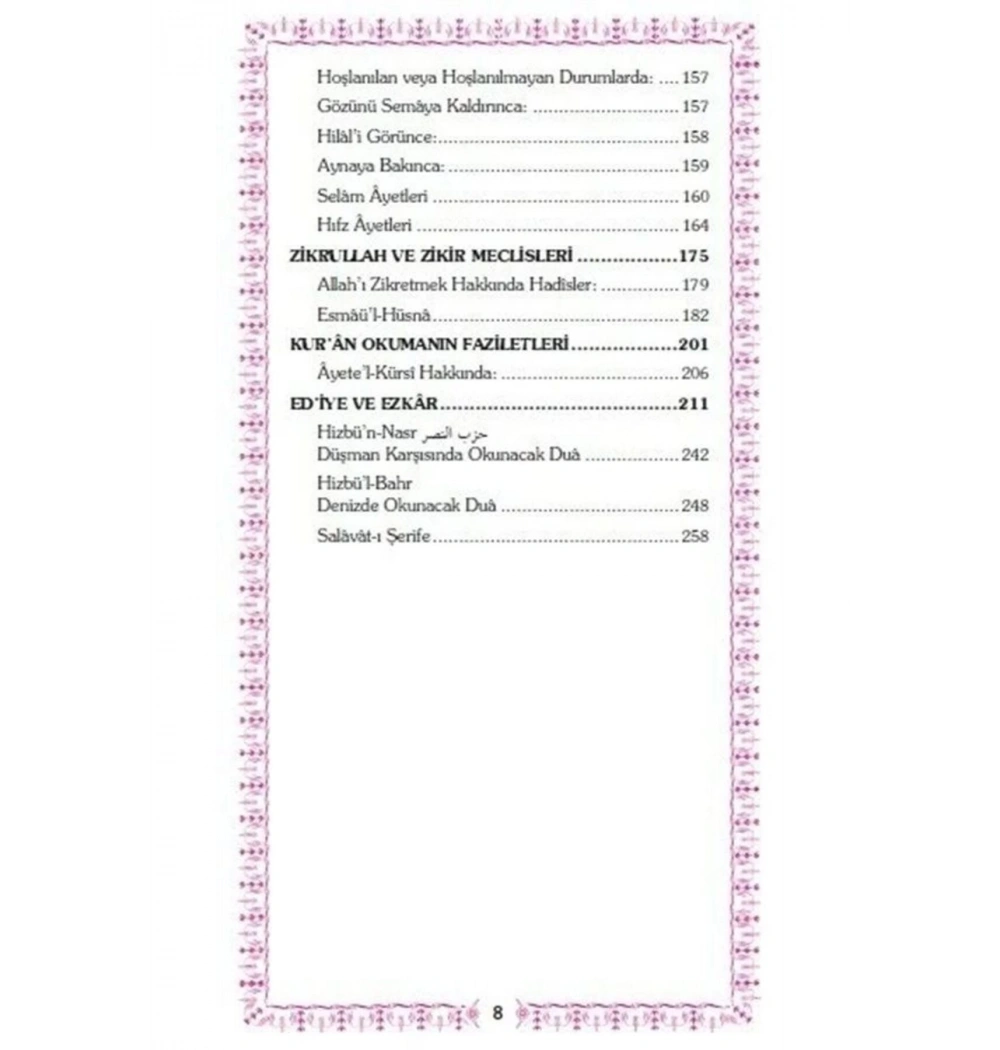 Dualar Ve Zikirler Ramazanoğlu Mahmud Sami   Ciltli-  Erkam