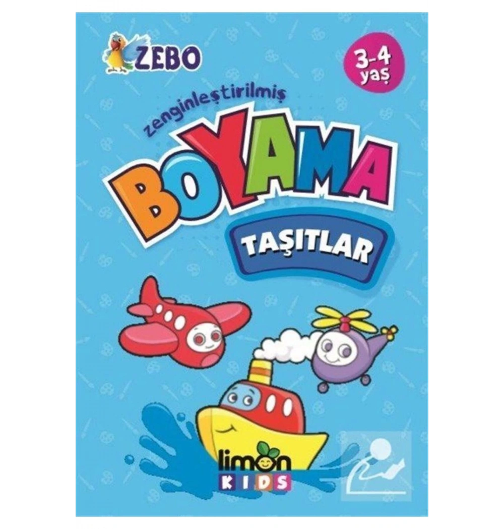 Zebo Boyama Taşıtlar Limon Kids