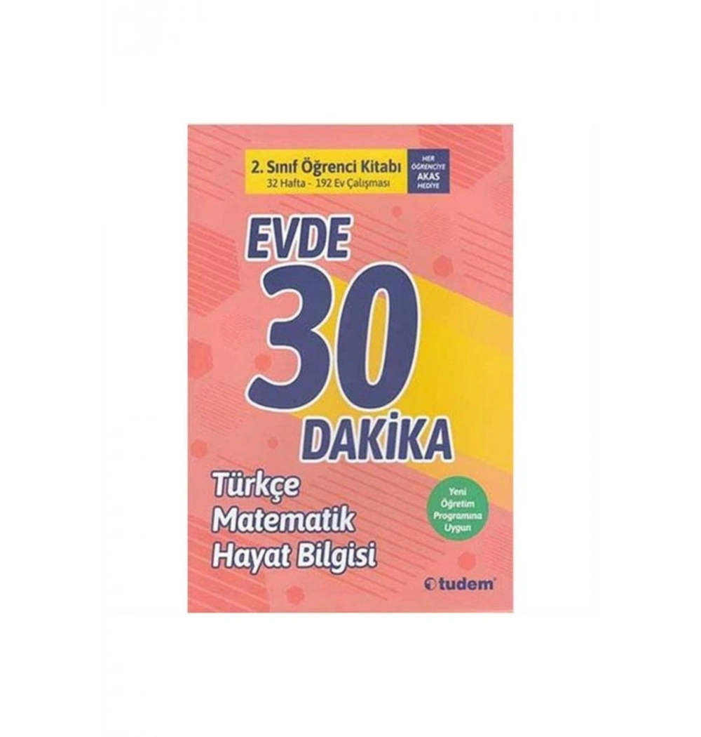 Tudem 2.Sınıf Evde 30 Dakika Türkçe Matematik Hayat Bilgisi
